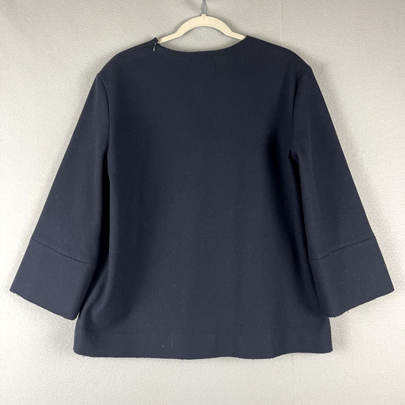 Studio Nicholson Nico Wool Cashmere Blend Sweater Top Women 3 Blue Minimalist - Picture 10 of 12